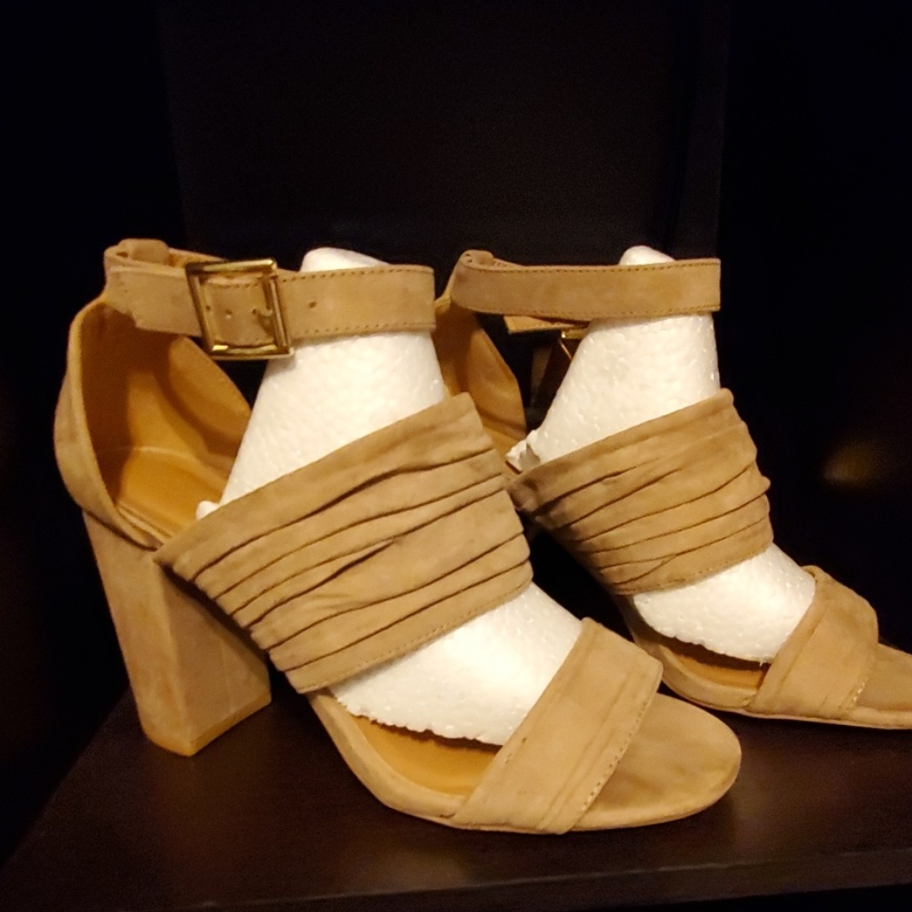 Faux Suede Heels